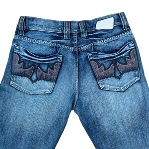 Vintage Embroidered Diesel Jeans Size 32 ROODY Blue